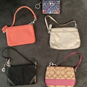Multiple Coach wristlets bundle